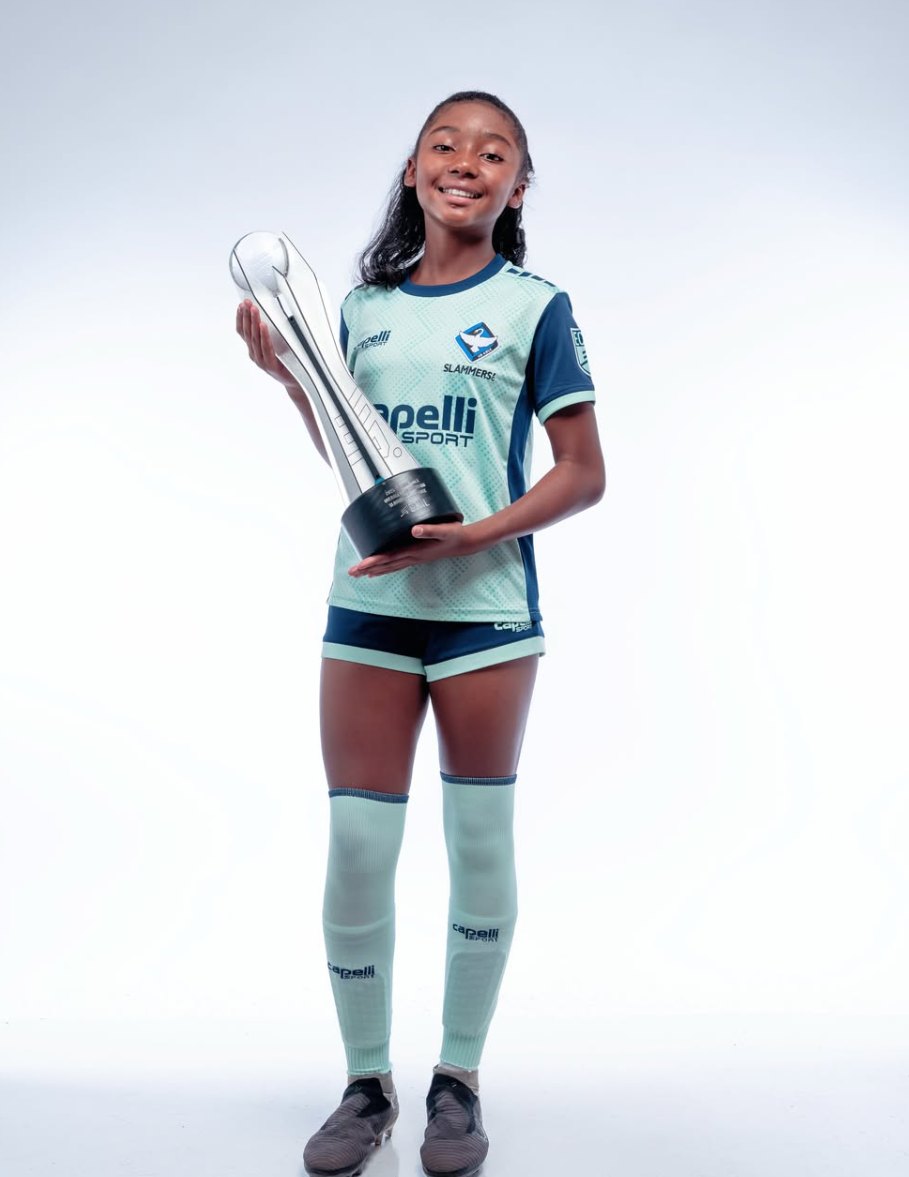 London holding the ECNL national championship trophy