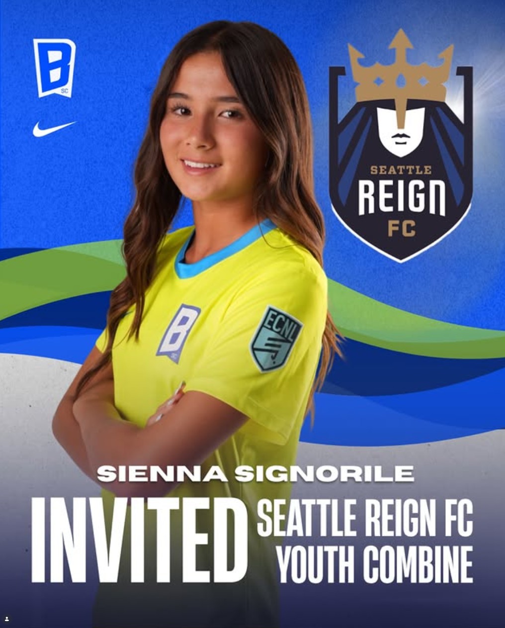 Invited: Seattle Reign FC (NWSL) Youth Combine, August 2026
