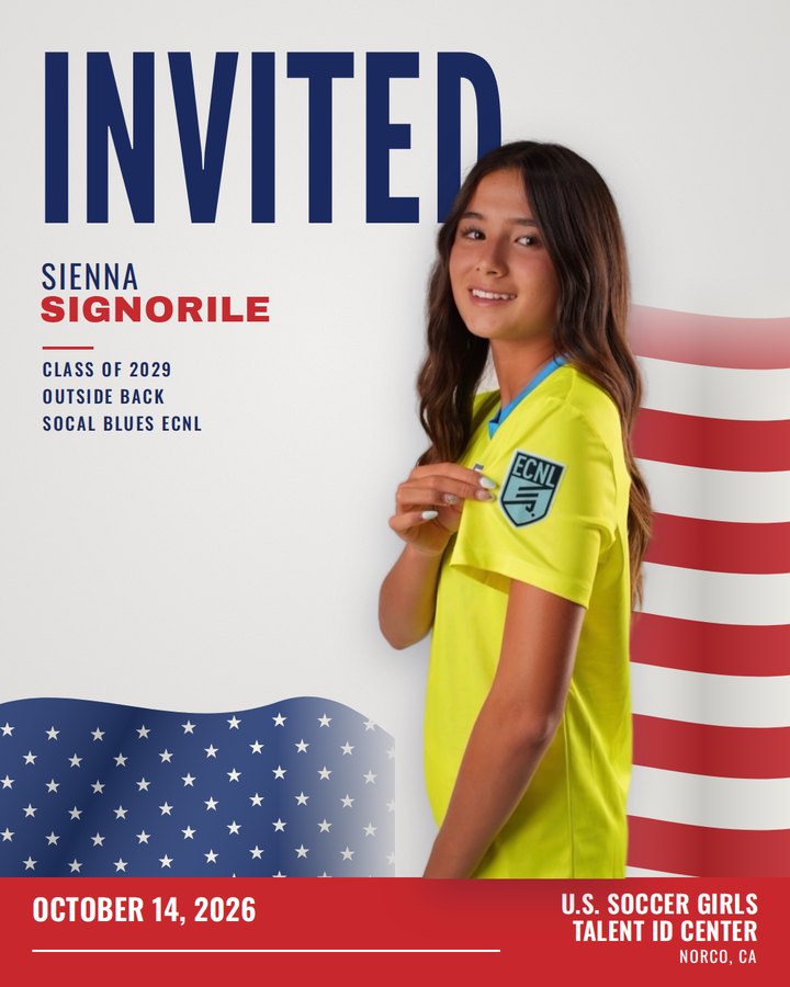 U.S. Soccer Girls Talent ID Center, October 2026