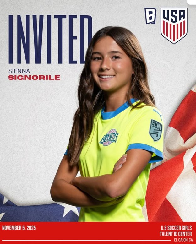 U.S. Soccer Girls Talent ID Center, El Cajon CA, November 2025