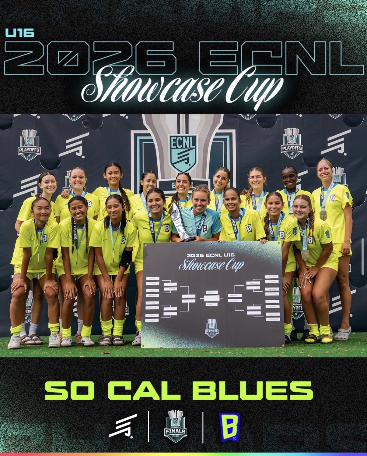 2026 ECNL U16 Showcase Cup Champions, So Cal Blues